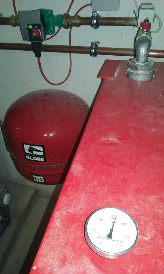 Totya kazán bekötése,Vegyes tüzelésű kazán bekötése